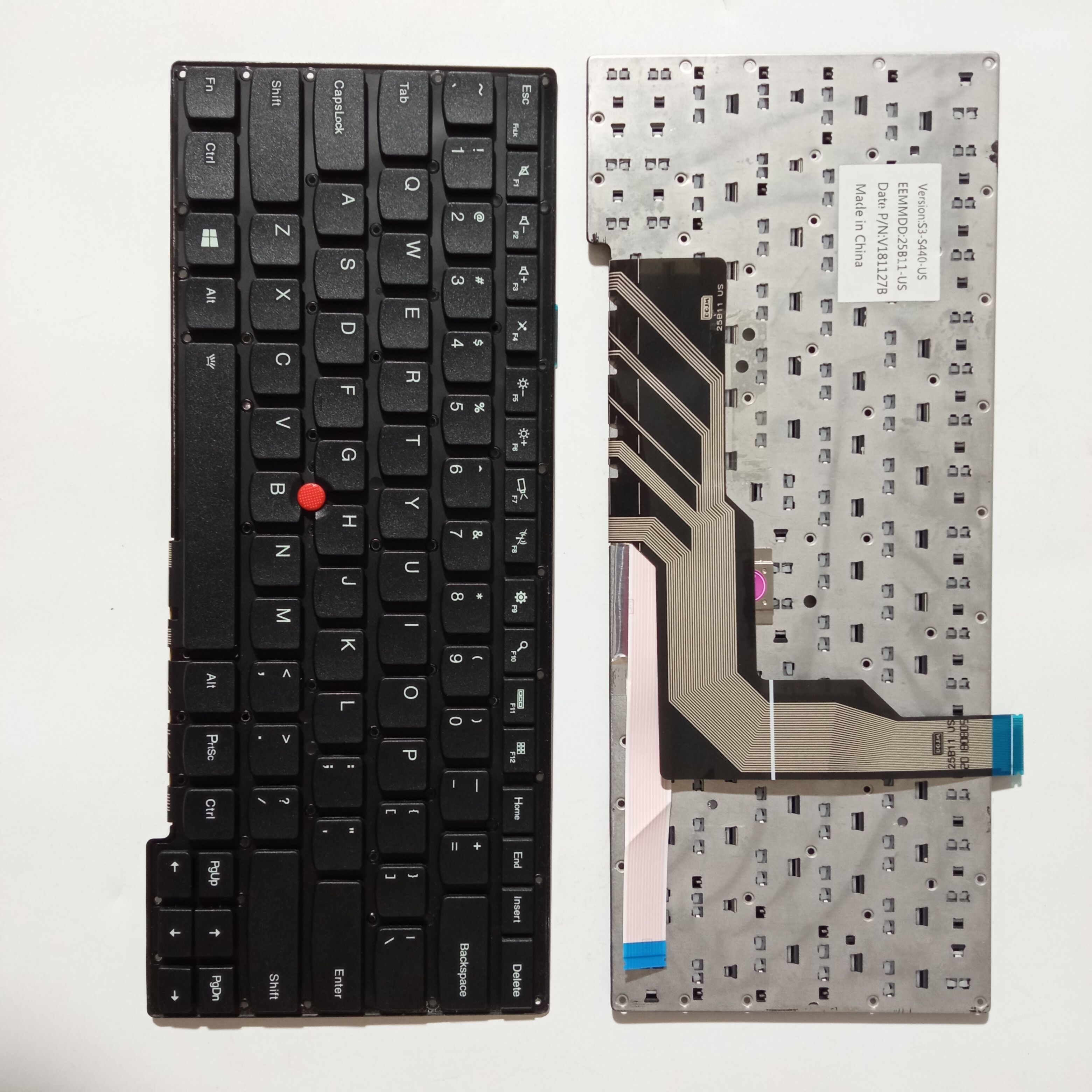 Picture of New Replacement Laptop Keyboard For IBM S431/S3-S431/S3-S440 BLACK With Point (OEM) US Layout